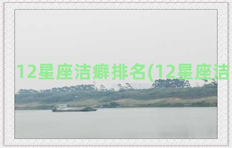 12星座洁癖排名(12星座洁癖排行榜)