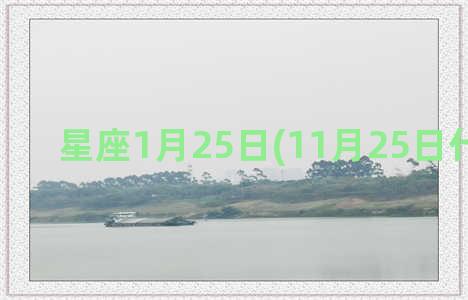 星座1月25日(11月25日什么星座)